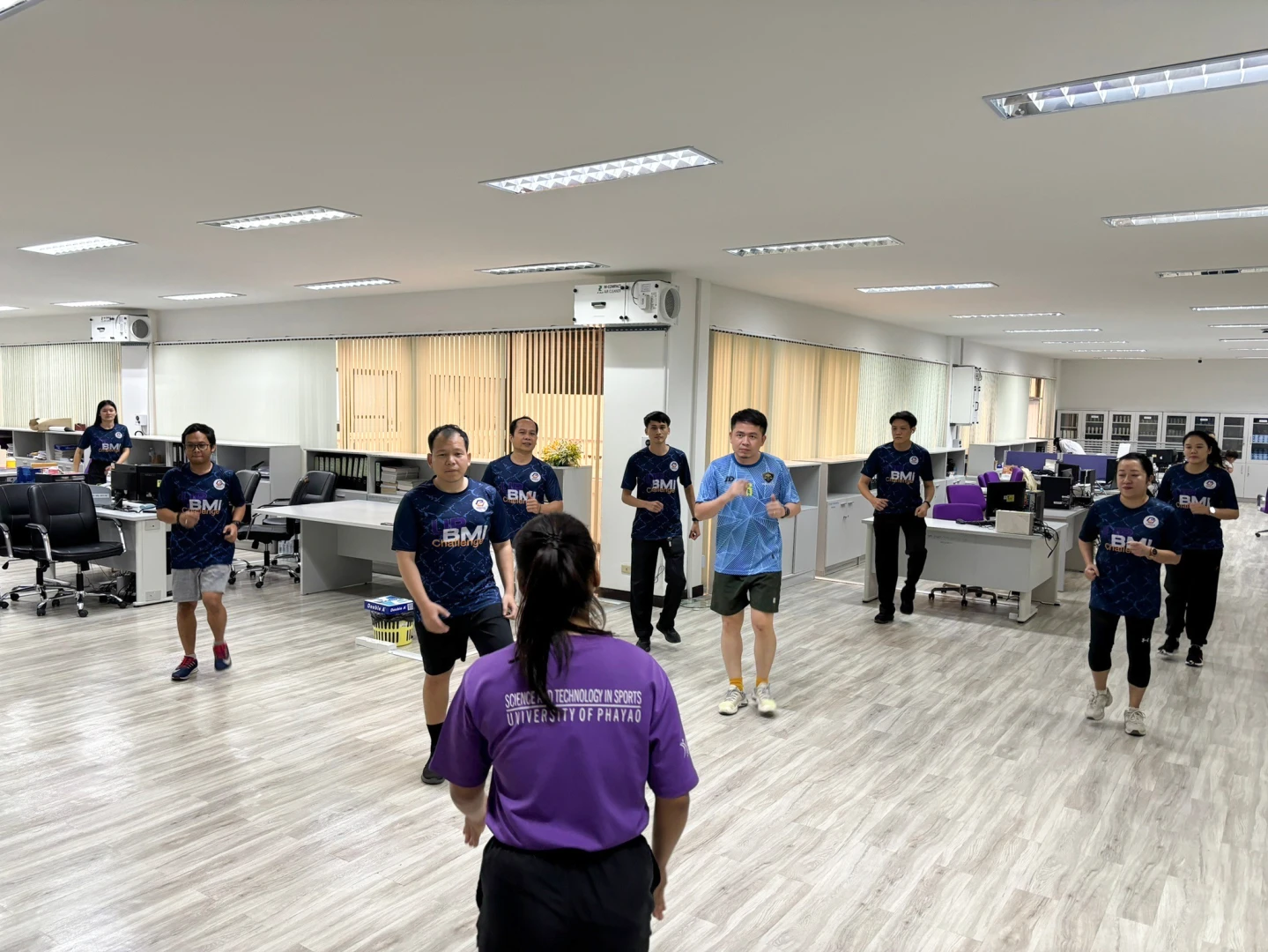 Planning Division Organizes Aerobic Dance Activity (March Edition) for the "Good Health and Well-Being: BMI Challenge" Project