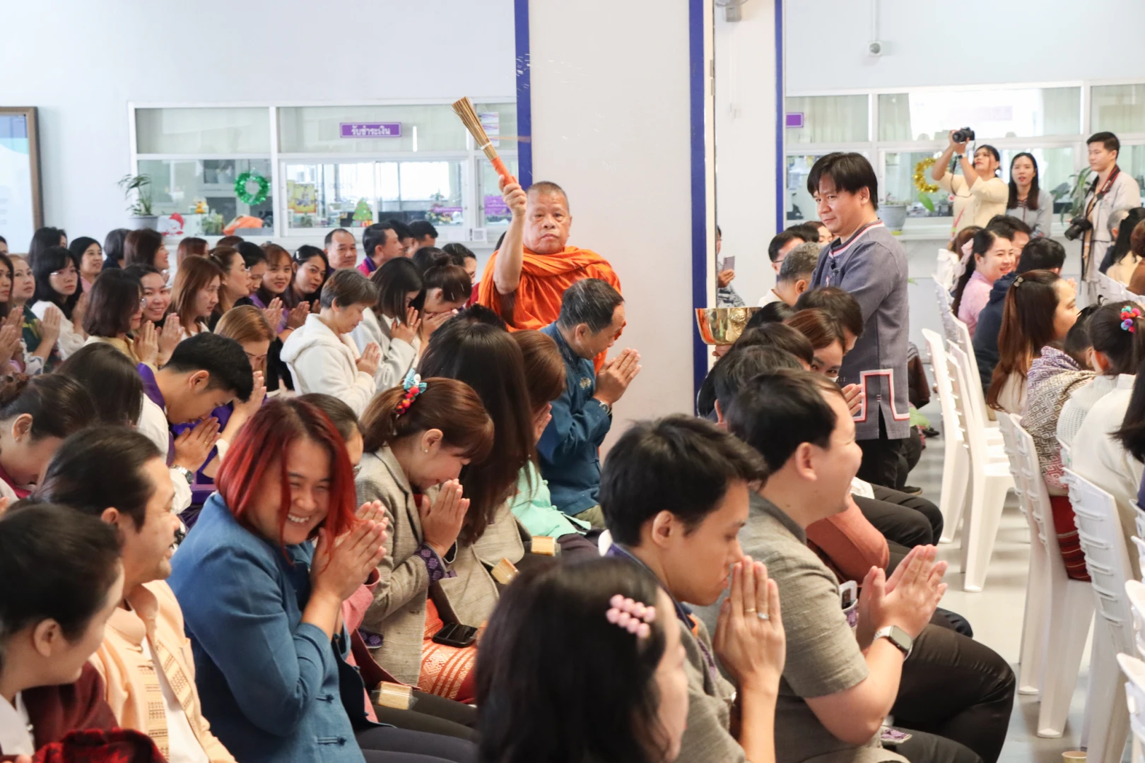 The Planning Division of the University of Phayao Participates in the New Year Merit-Making Ceremony for 2025