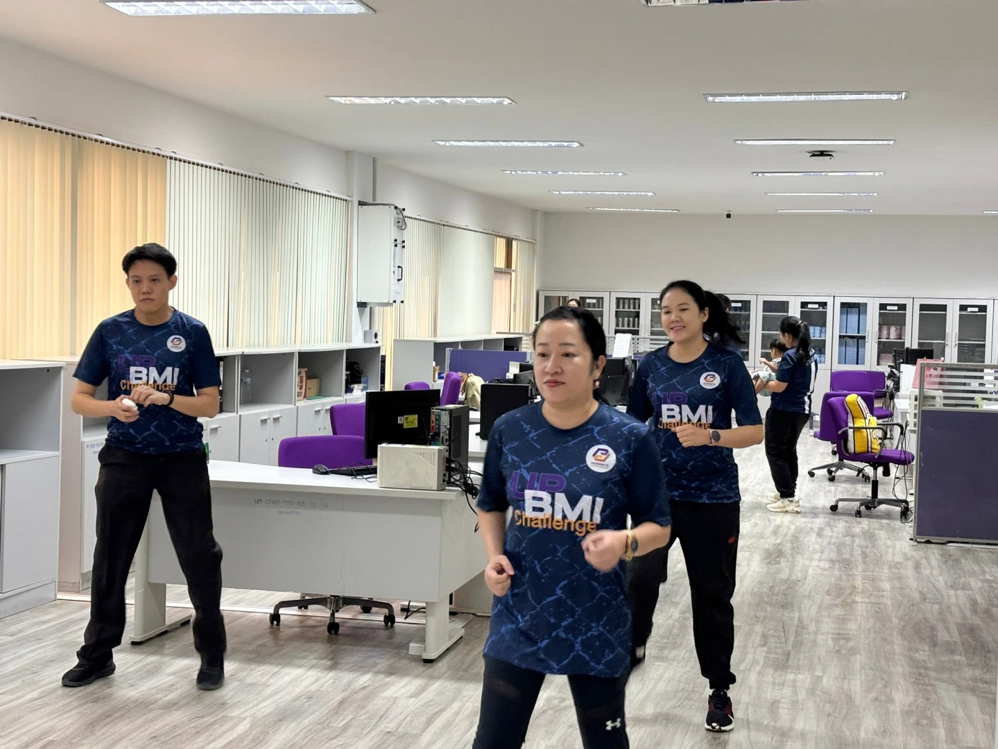 Planning Division Organizes Aerobic Dance Activity (March Edition) for the "Good Health and Well-Being: BMI Challenge" Project