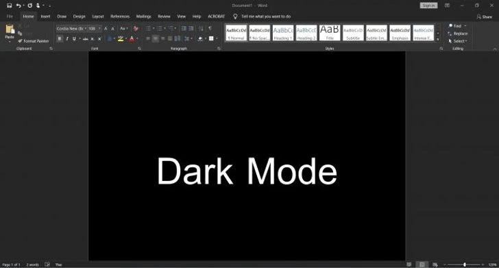 Dark Mode