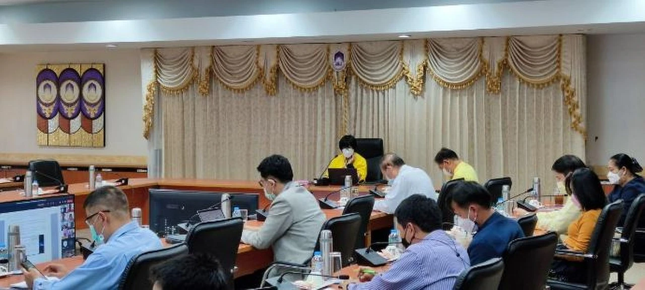 ประชุมคณะกรรมการบริหารพัฒนาคุณภาพองค์กร ของมหาวิทยาลัยพะเยา ครั้งที่ 1/2565