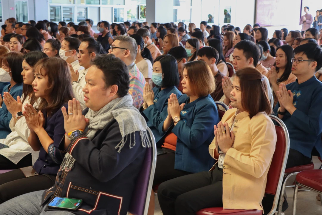 กองแผนงาน ร่วมพิธีทำบุญเนื่องในวันขึ้นปีใหม่ “ฮ่วมบุญ ขึ้นปี๋ใหม่ ฮ้อยดวงใจ จาว ม.พะเยา” ประจำปี พ.ศ. 2567