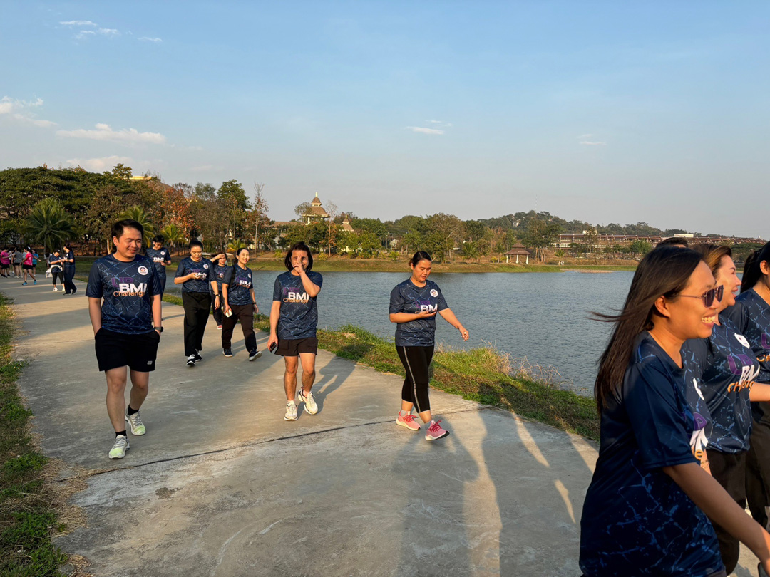 กองแผนงาน จัดกิจกรรม เดิน-วิ่ง เก็บระยะทาง โครงการเสริมสร้างสุขภาวะที่ดีในองค์กร (Good Health and Well – Being : BMI Challenge)