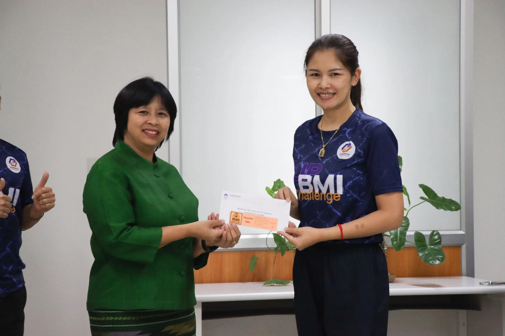 กองแผนงาน ปิดกิจกรรมเต้นแอโรบิคและมอบรางวัลผู้ชนะกิจกรรม BMI Challenge ภายในหน่วยงาน โครงการเสริมสร้างสุขภาวะที่ดีในองค์กร (Good Health and Well – Being : BMI Challenge)