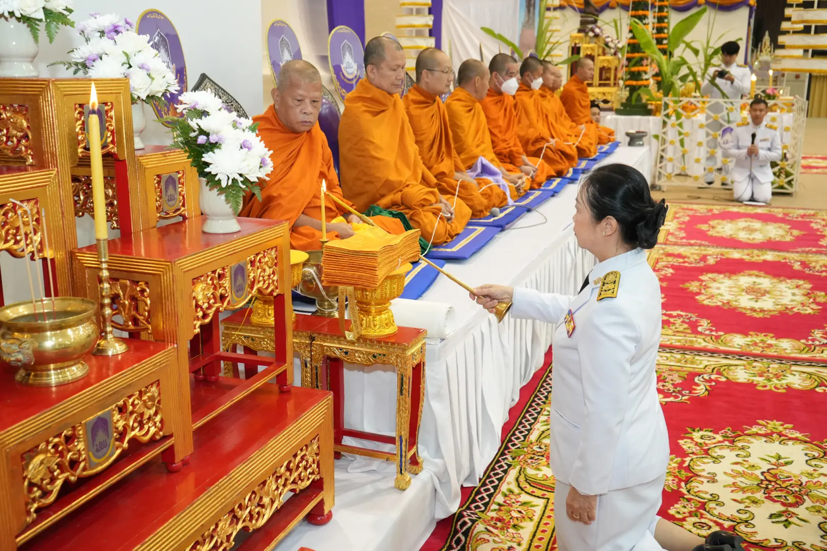 บุคลากรกองแผนงานร่วมพิธีวางพานพุ่มถวายเป็นราชสักการะในพิธีสถาปนามหาวิทยาลัยพะเยา ในโอกาสครบรอบ 15 ปี แห่งการสถาปนาเป็นมหาวิทยาลัยพะเยา