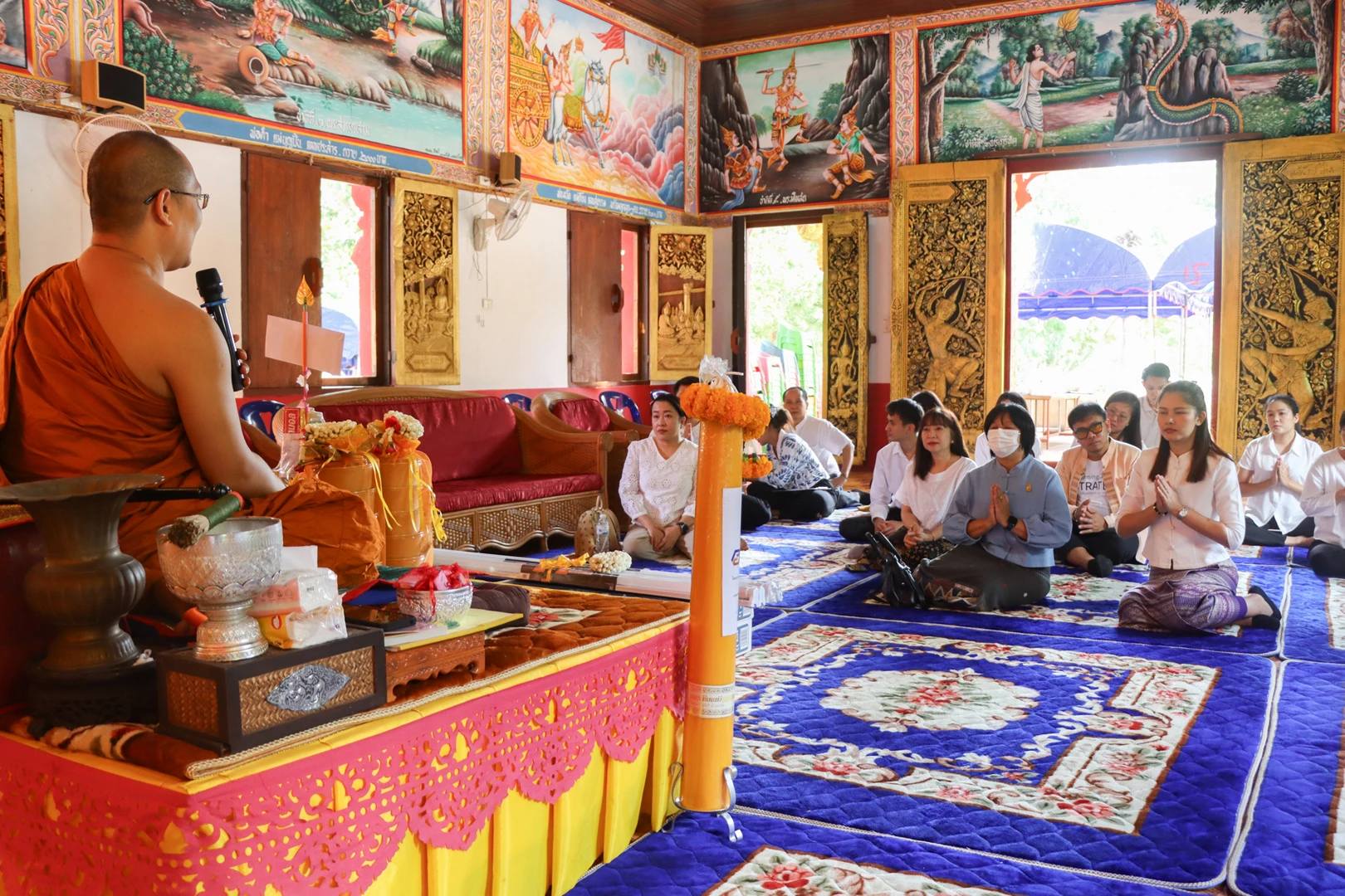 กองแผนงาน จัดโครงการเสริมสร้างความเข้มแข็งด้านคุณธรรมและธรรมาภิบาลในหน่วยงาน และร่วมสืบสานประเพณีถวายเทียนพรรษา ประจำปีงบประมาณ พ.ศ. 2567