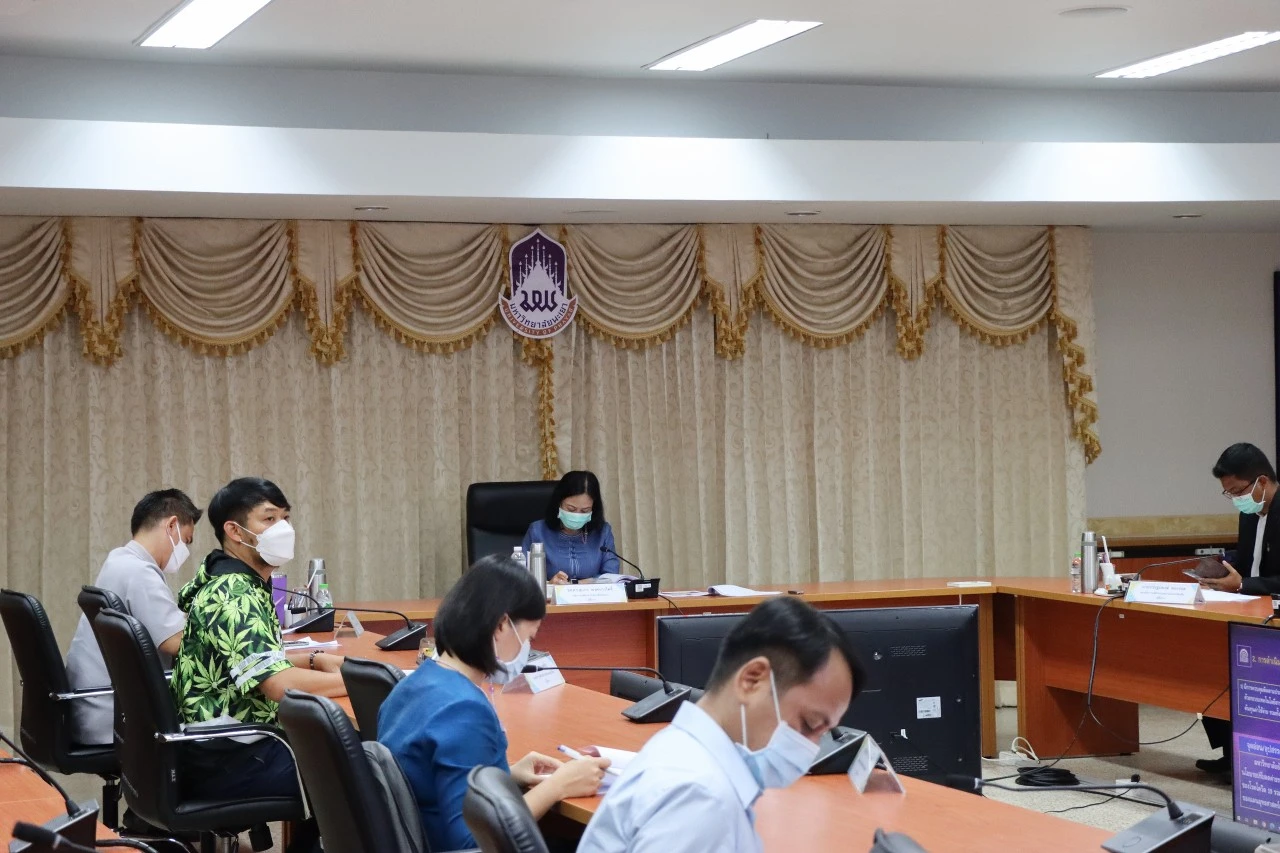 กองแผนงาน จัดประชุมคณะกรรมการบริหารความเสี่ยงฯ ครั้งที่ 6 (1/2565) เพื่อรายงานผลการดำเนินงานด้านการบริหารความเสี่ยงและการควบคุมภายใน รอบ 6 เดือน ประจำปีงบประมาณ พ.ศ. 2565