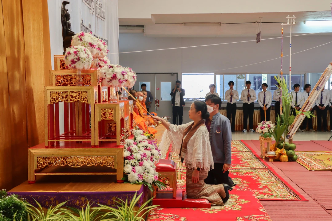 กองแผนงาน ร่วมพิธีทำบุญเนื่องในวันขึ้นปีใหม่ “ฮ่วมบุญ ขึ้นปี๋ใหม่ ฮ้อยดวงใจ จาว ม.พะเยา” ประจำปี พ.ศ. 2567