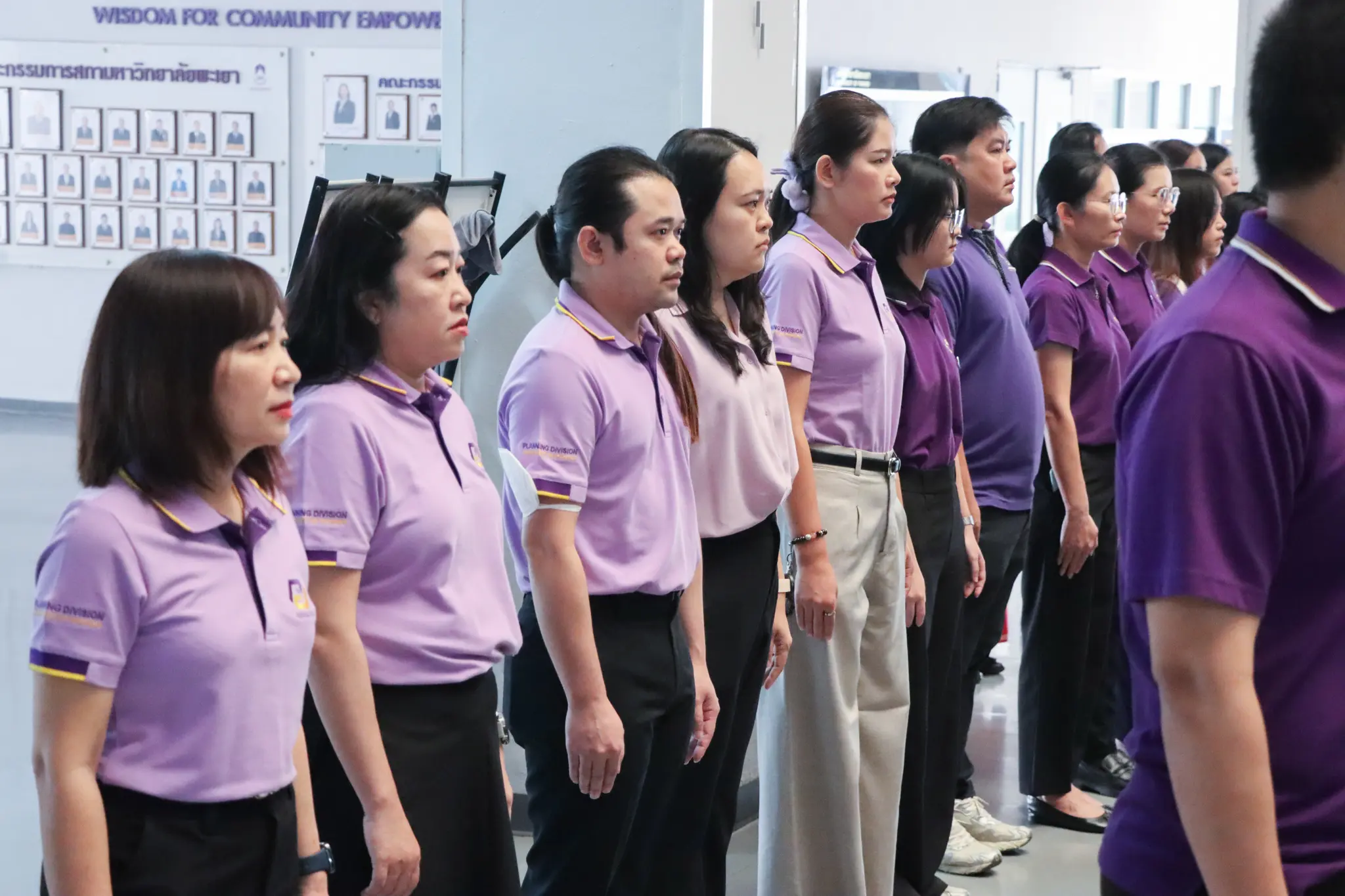 กองแผนงานเข้าร่วมพิธีถวายพระพรชัยมงคล เนื่องในโอกาสวันคล้ายวันพระราชสมภพ สมเด็จพระกนิษฐาธิราชเจ้า กรมสมเด็จพระเทพรัตนราชสุดา ฯ สยามบรมราชกุมารี