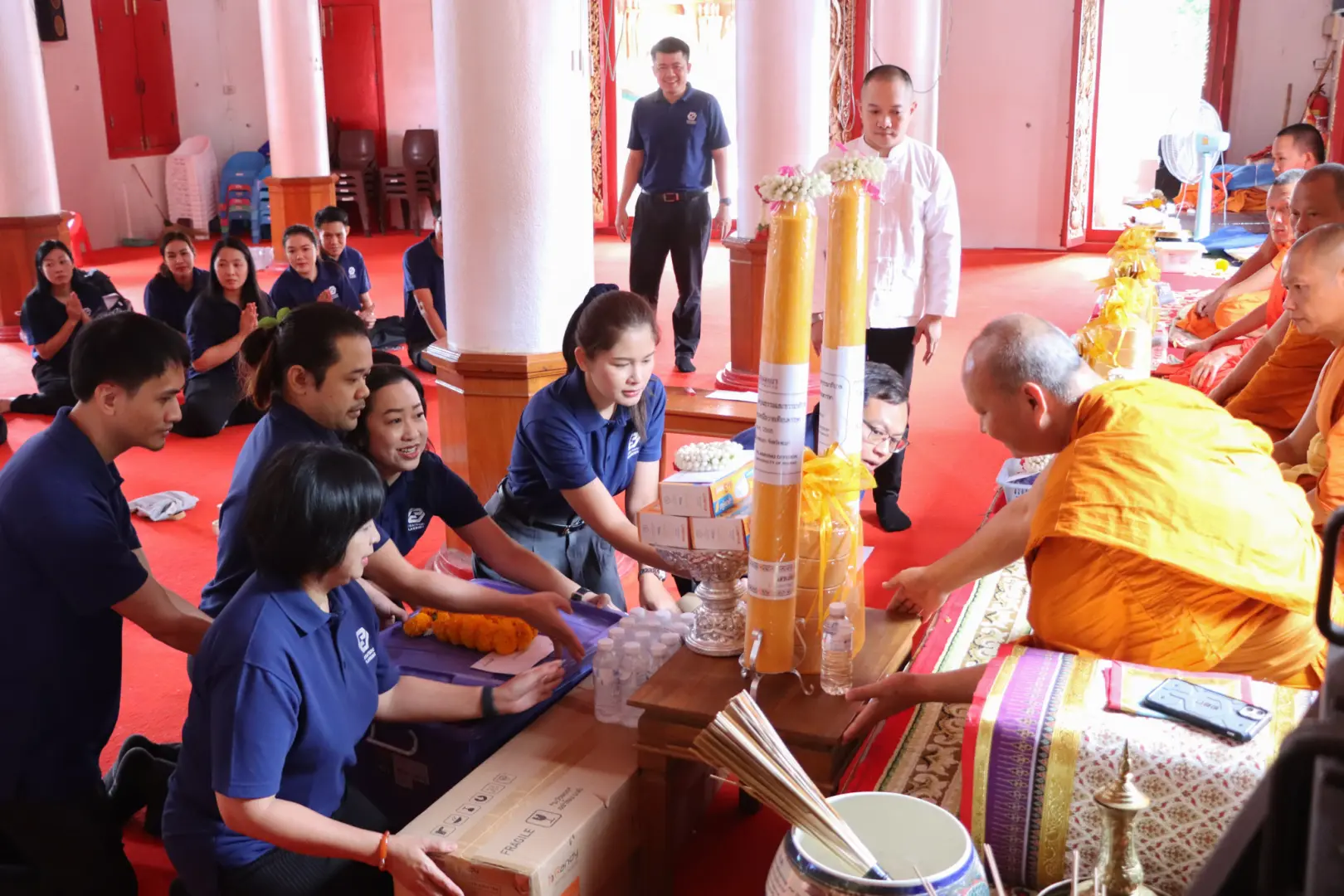 กองแผนงาน ดำเนินโครงการเสริมสร้างความเข้มแข็งด้านคุณธรรมและธรรมาภิบาลในหน่วยงาน และร่วมสืบสานประเพณีถวายเทียนพรรษา