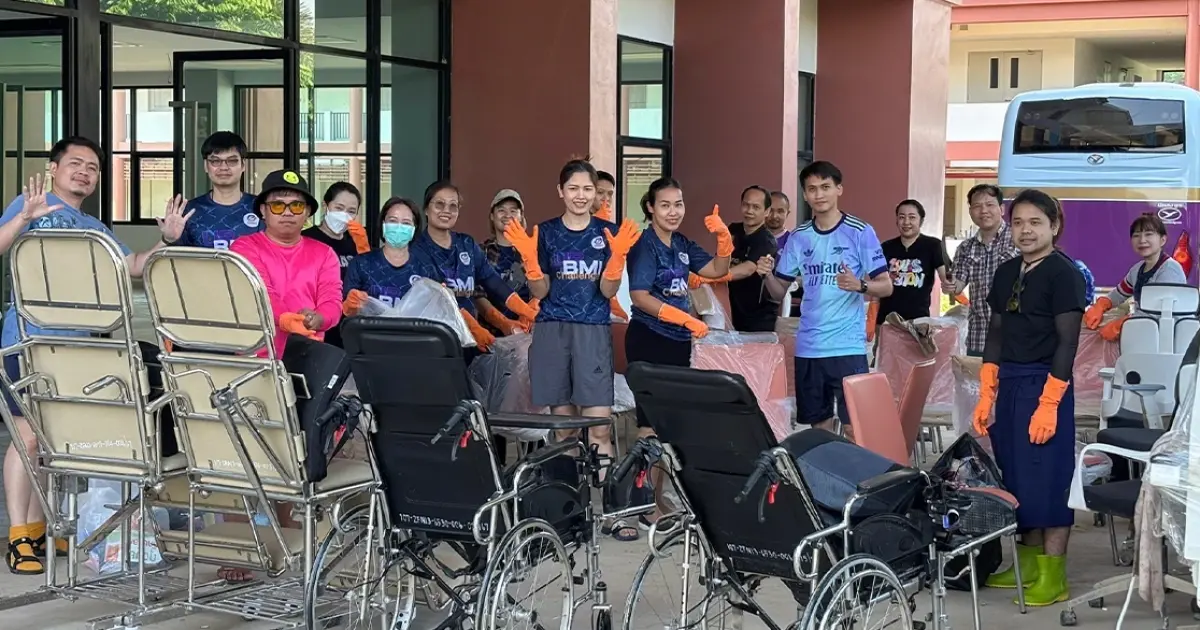 กองแผนงานร่วมทำกิจกรรม "Big Cleaning Day" ทำความสะอาดอาคารและครุภัณฑ์ที่ได้รับความเสียหายจากเหตุการณ์อุทกภัยในพื้นที่จังหวัดเชียงรายและอาคารศูนย์ส่งเสริมสุขภาพและฟื้นฟูผู้สูงอายุ มหาวิทยาลัยพะเยา