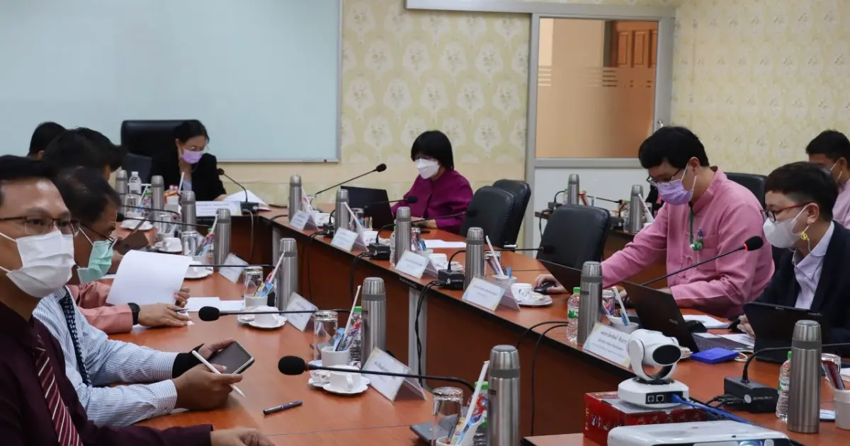 กองแผนงาน จัดประชุมคณะกรรมการดำเนินงานบริหารความเสี่ยงฯ ครั้งที่ 6 (2/2565) เพื่อกำกับติดตามการดำเนินงานด้านการบริหารความเสี่ยงและการควบคุมภายใน รอบ 6 เดือน ประจำปีงบประมาณ พ.ศ. 2565